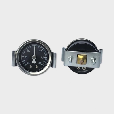 Các nhà sản xuất đồng hồ đo áp suất chân không U-Clamp Mount 50mm Vỏ thép đen