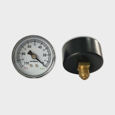 Các nhà sản xuất đồng hồ đo áp suất chân không ở mặt sau 50mm Hộp đựng bằng nhựa