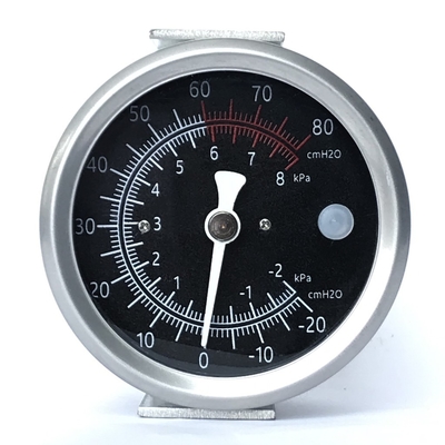 Đồng hồ đo áp suất gắn bảng 63mm 8 KPa Zero
