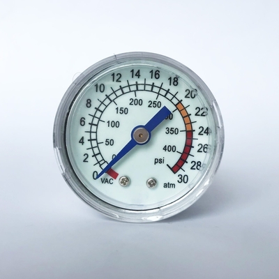 Đồng hồ đo áp suất hợp vệ sinh gắn hướng trục 30 ATM Áp kế bơm tiêm phát sáng