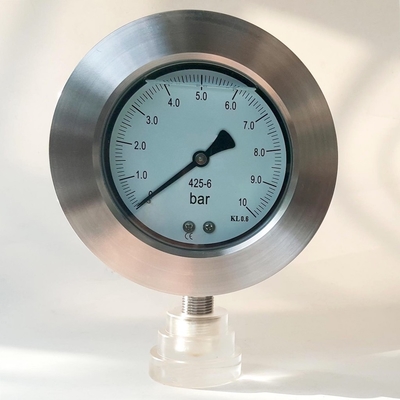 Môi trường độc hại Máy đo áp suất chính xác Máy đo áp suất 100mm Dial 10 Bar