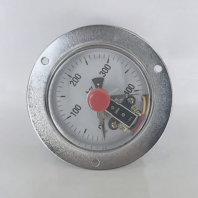 Đồng hồ đo áp suất tiếp xúc điện bằng nhựa NPT Mặt bích 400 Bar áp kế