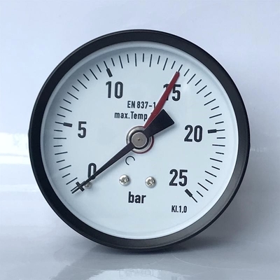 Đồng hồ đo áp suất tiện ích Phosphor Đồng 80mm Đồng hồ đo áp suất cao 25 ​​Bar
