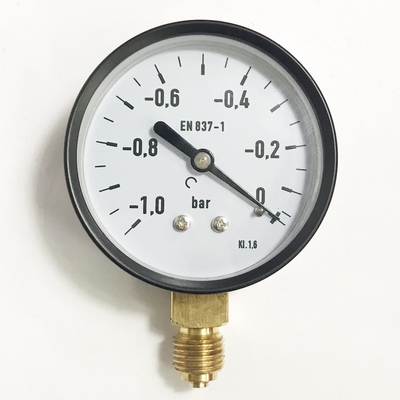 Đồng hồ đo áp suất 1 bar EN 837-1 2,5 inch Đồng hồ đo áp suất dưới đáy 63mm