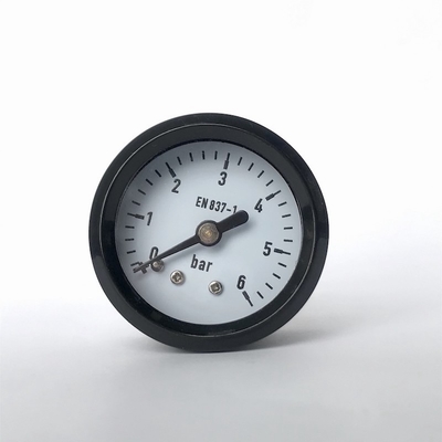 Đồng hồ đo áp suất tiện ích được làm ướt bằng đồng 40mm 6 bar Áp kế khí nén Vỏ nhựa