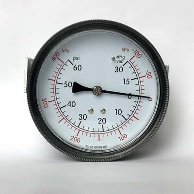 Đồng hồ đo áp suất tiện ích quy mô kép 400 KPa 90mm Bảng điều khiển giá đỡ Đồng hồ đo áp suất