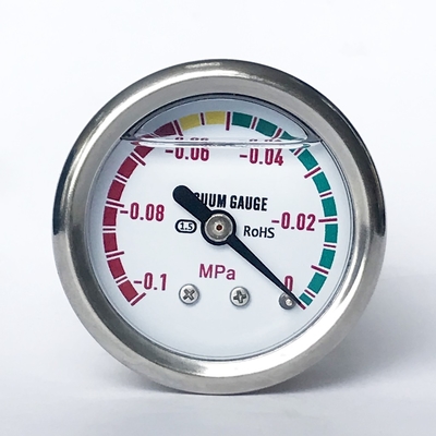 Máy đo áp suất chân không 0,1 MPa Máy đo áp suất Ss316 Máy đo áp suất Glycerine chiết rót