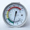 Đồng hồ đo áp suất dạng viên nang 63mm 8 KPa 80 MmH2O Đồng hồ đo áp suất Ss Kết nối bằng đồng