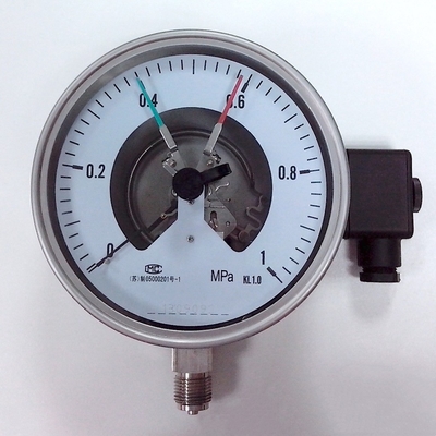 Đồng hồ đo áp suất 1 MPa KL 1.0 Đồng hồ đo áp suất dưới đáy 160mm Đồng hồ đo áp suất thủy tinh
