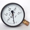 Áp kế bằng thép sơn Đồng hồ đo áp suất 1 MPa 4 Quay số Kết nối bằng đồng thau Giá đỡ phía dưới
